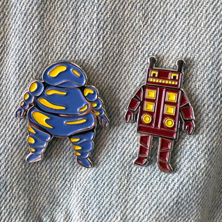 Pickle Darling - Robots Enamel Pin Set